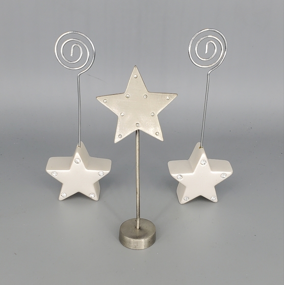 Stars Picture Holder, Table Number Holder Lot of 3 - Picture 1 of 6